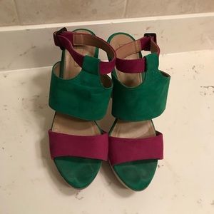 Zara Trafaluc size 9 platform sandals